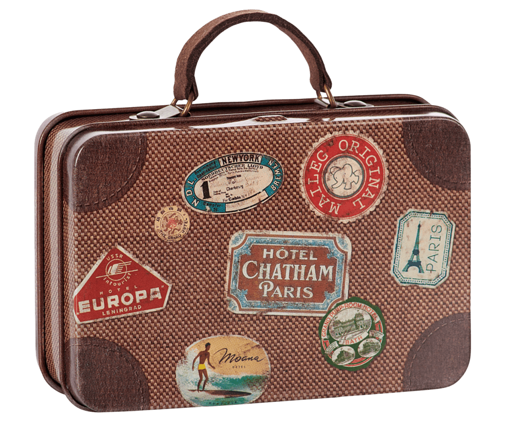 Metal Suitcase, Brown Travel | The Garden Society